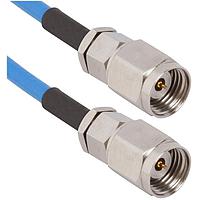 Amphenol SV Microwave 7016-0059 RF Cable Assemblies 2.4mm M to 2.4mm M 0.085 Cable 12in