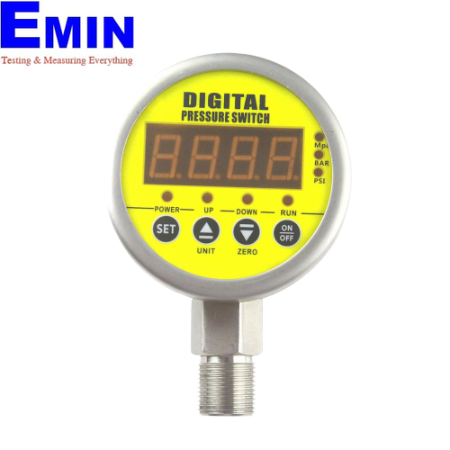 Digital pressure gauge used for local pressure indication in industrial systems