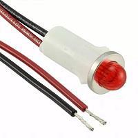 VCC 1092M1-125VAC Indicators PMI .5in. LED 125V Wire Small Dome Red