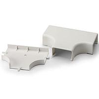 HellermannTyton TSRP3FW-21-1 Wire Ducting & Raceways Tee Cover, 1-3/4", 1" Bend Radius, PVC, Office White, 1/bg