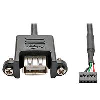 Tripp Lite U024-003-5P-PM Remote Bus Cable 3FT PNLMNT USB2/MHRBRD HEADER