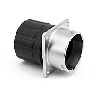 Amphenol SINE Systems RT002028PNHEC Connectors Receptacle, Square Flange, 28 Position, Male, Shell Size 20, and End Cap with Individual Wire Sealing