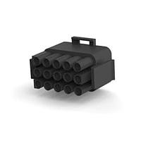 AMP Connectors - TE Connectivity 1-480710-9 Plug Housings 15P PLG HSG BLK