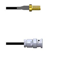 Amphenol Custom Cable Q-2V00J0003036i RF Cable Assemblies SMA-SJ/BNC-SP G174 36I