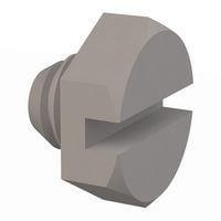 Essentra Components 011024X012 Hex Slotted Hex Slotted Screw, #10-24 Thread, 1/8 Lg