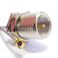 Siretta ASMG015Y113S11 RF Cable Assemblies UFL TO FME MALE BULKHEAD 150MM 1.13 CABLE