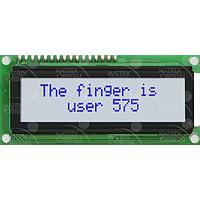 Matrix Orbital MOU-AL162A-WB3SE LCD Character Display Modules White Background Blue Text