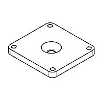 Banner Engineering BWA-QM30-FTSS Flat Surface Tape Mount Bracket: Mounting for QM30 VT; Flat Surface Tape Mount; Stainless Steel