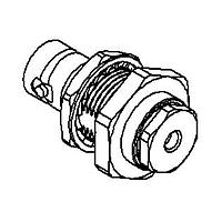 Radiall R141324000 Connectors BNC / STRAIGHT BULKHEAD JACK PANEL SEAL REAR MOUNT CLAMP TYPE - CABLE 2.6/50+75