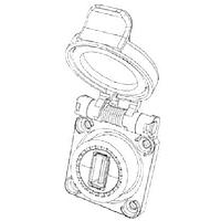 Amphenol Socapex USBF22GSCC USB Protective Caps and Covers SNAP CAP PANEL MOUNT REC GRN USB TO PCB