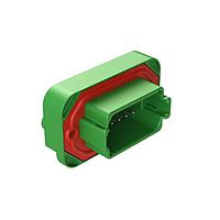 Amphenol SINE Systems AT15-12PC-BM04 Connectors Str Flng Mnt PCB Rcp 12POS Grn Tin Cont