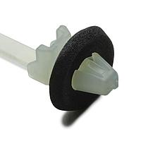 HellermannTyton 126-00245 Cable Tie Mounts 1-Piece Cable Tie with Arrowhead Mount with Seal, 6.5" Long, 50lb Tensile, PA66HS, Natural, 4000/carton