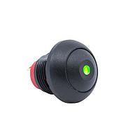 E-Switch RP8100B2M1CEBLKBLKGRN Sealed GOLD OVER SILVER THREADED BUSHING