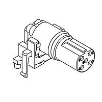 Amphenol LTW MSBS-05PFFR-EE0001 Circular Metric Connectors M Series Sensor Connector, M12, B Code, Plastic, 4A, 05 pins, Female Connector, Female Contact, DIP 90