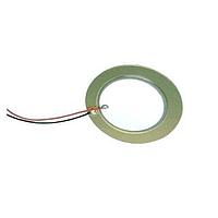 Same Sky (formerly CUI Devices) CEB-44D06 Piezoelectric buzzer, 44 mm round, 0.23 mm deep, P, 600 Hz, 20 V, wire leads, no driving circuit