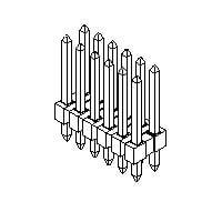 Molex 70287-1055 Breakaway CGrid Bkwy Hdr DR Rt dr DR RtPn Tin 16Ckt