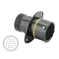 Eaton Souriau-Sunbank 8STA02443PA Connectors Square Flange Receptacle - size 24 - 43 contacts - Male