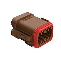 Amphenol SINE Systems AT06-08SD-EC01 Connectors 8P PLUG W/ END CAP KEY POSITION D