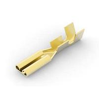 AMP Connectors - TE Connectivity 140825-1 Quick Disconnects 110 FASTON,REC.,22-18 AWG,BR