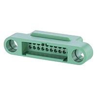 Harwin G125-324209600 Wire Housings Gecko-SL DIL Male Crimp Connector Housing, without screw fixings, 10+10 contacts