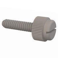 Essentra Components 090632056TEG Knurled Screw Slotted Thumb Screw, #6-32 Thread, 9/16 Lg