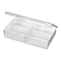 Flambeau A154 Multiple Compartment Four-Compartment Box 5 5/8" x 2 15/16" x 1 1/8" (14.29 x 7.46 x 2.86 cm)