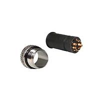 NorComp 858-012-103RLU4 Straight M12 12 Pos M Sold cup Cbl mnt