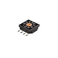 NKK Switches FR01KC10H Rotary Switches 10MM DECI 10P SHAFT COMPLEMENT CODED R/A