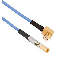 Amphenol SV Microwave FRSMP-047-S16DSMPS-060 RF Cable Assemblies SMP R/A F  SMPS (Size 16) 6"Cable