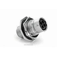 Amphenol SINE Systems RT00147SNHECR Standard Circular Connector Receptacle, Square Flange, 7 Position, Female, Shell Size 14, and End Cap with Reduced Diameter Individual Wire Sealing, Range 14-24 AWG