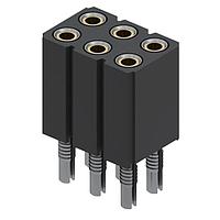 Mill-Max 803-43-006-62-001000 Headers & Wire Housings 6P 4.5A PRESSFIT SKT 2R SOLDERLESS TH