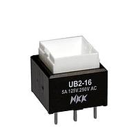 NKK Switches UB216SKW03N Pushbutton Switches LOW PROFILE PSHBTTN PC AND SOLDER