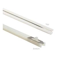 BIVAR SDC-700-CI Snap-In Snap-In Card Guide, Conductive Insert, 7 in. Length, 0.075 Slot Width, Nylon, 94V-2, Natural