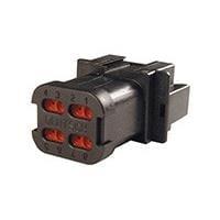 DEUTSCH - TE Connectivity DT04-08PB-CE01 8-Way 8P RCPT, CEO1 MOD B Key, Black