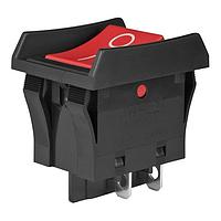 NKK Switches JWL21BC2A-A Rocker Switches DPST ON-OFF 16A TV-8 RED CAP VERTICAL
