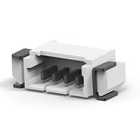 AMP Connectors - TE Connectivity 1734261-4 Shrouded 4 POS HDR R/A SMT 1.25mm