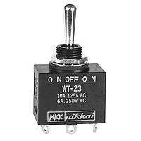 NKK Switches WT23S Environmentally Sealed Toggles ON OFF ON DPDT Solder Lug Panel Mnt