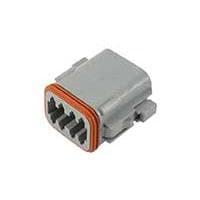 DEUTSCH - TE Connectivity DT06-08SA-P004 Connectors PLG, 8P, GRY, N, A