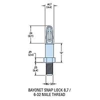 Heyco 10740 Threaded Support, Male HSCBS5-06 NATURAL NYL PCB Support