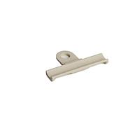HellermannTyton 151-03021 Cable Mounting & Accessories Bundling Clip with Round Hole, 15.8mm  Standoff, 6.35mm Hole, PA66HIRHS, Beige,