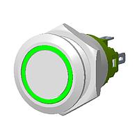 Carling Technologies AV1-1A211B-R00 Anti-Vandal 1-pole, Momentary, 10.1A Resistive 12VDC not HP rated, Illuminated  Flush Pushbutton Switch with .110 Tab (Q.C.)