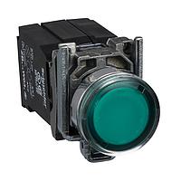 SCHNEIDER XB4BW3345 Pushbutton Switches GREEN ILL MOM FLUSH 230-240VAC/DC TRANS