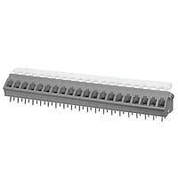 Same Sky (formerly CUI Devices) TBL005A-500-20GY-2WT Fixed Terminal Blocks Terminal block, screwless, 5.00, 45, 20, Gray w White Button