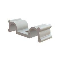 Essentra Components DHURCS-4-01BK Cable Mounting & Accessories CLAMP HALF U SCREW MOUNT BLACK 1/4 IN CLAMP