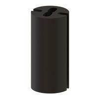 Essentra Components LEDM-2-10 LED Spacers LED Spacer,3MM T-1,Black,10MM Spc