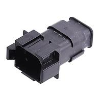 Amphenol SINE Systems AT04-08PA-SRBK Connectors Recpt 8-Way Strain Relief Black