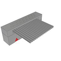 Samtec FFSD-08-S-08.00-01-N IDC Socket Cable .050" Low Profile Tiger Eye(TM) IDC Ribbon Cable Assembly