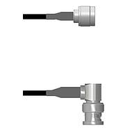 Amphenol Custom Cable Q-2N00E0008024i RF Cable Assemblies N-SP/BNC-RP RG58 24I