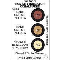 Desco 13854 Anti-Static Control Products HUMIDITY INDICATOR CARD, COBALT-FREE, 5-10-15%,  125/CAN