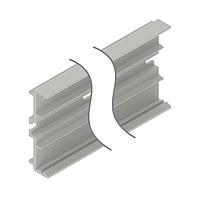 Banner Engineering TR100-6 3-Slot PVC Mounting Track Mounting Track: 150 mm (6 in) Length; PVC Mounting Track for Multiple Systems; 3 Slots; 150 mm (6 in) Long